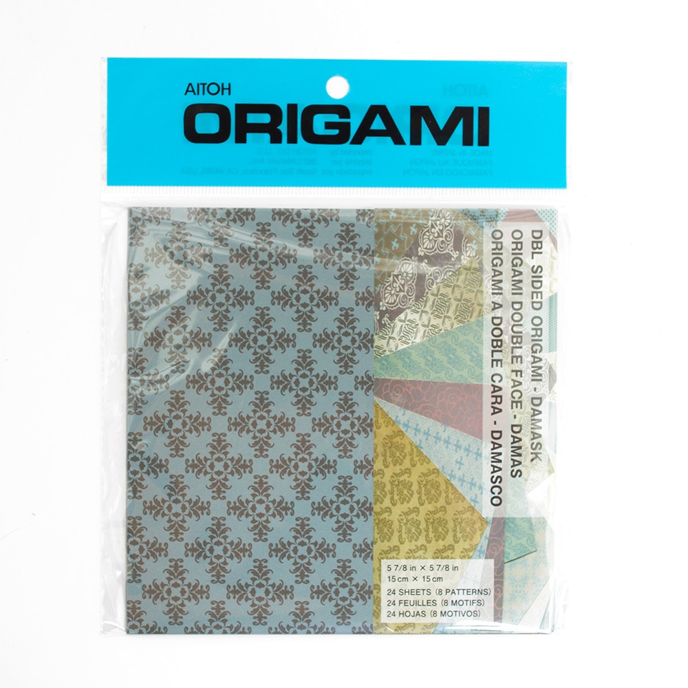 Aitoh, Origami Paper, 5-7/8", Damask